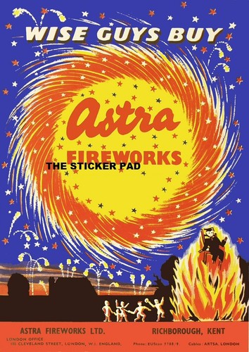 Sticker astra fireworks - sticker,