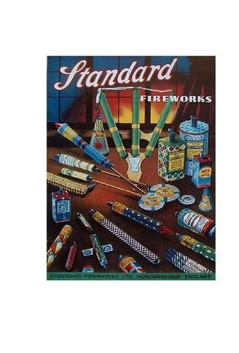 Standard fireworks retro - retro, metal