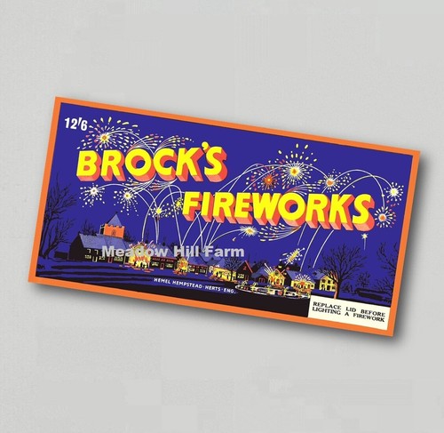 Fridge magnet brocks fireworks - magnet,