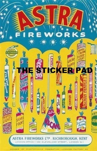 Sticker astra fireworks - fireworks, advert