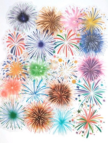 Firework stickers 50x - firework,