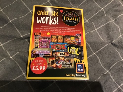 Fireworks advertising leaflet - ,