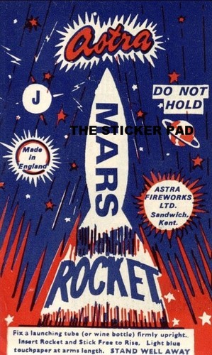 Sticker astra fireworks mars - sticker,