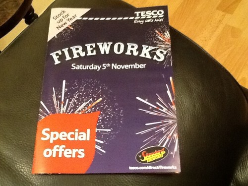 Fireworks advertising fold out - fireworks,