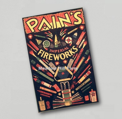 Fridge magnet pains fireworks - fridge,